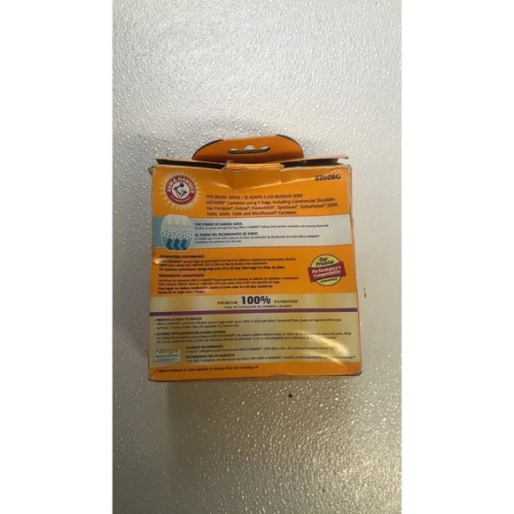 Vacuum HOOVER TYPE S BAG PREMIUM ALLERGEN & ODOR 3 BAGS Arm & Hammer - Picture 5 of 11